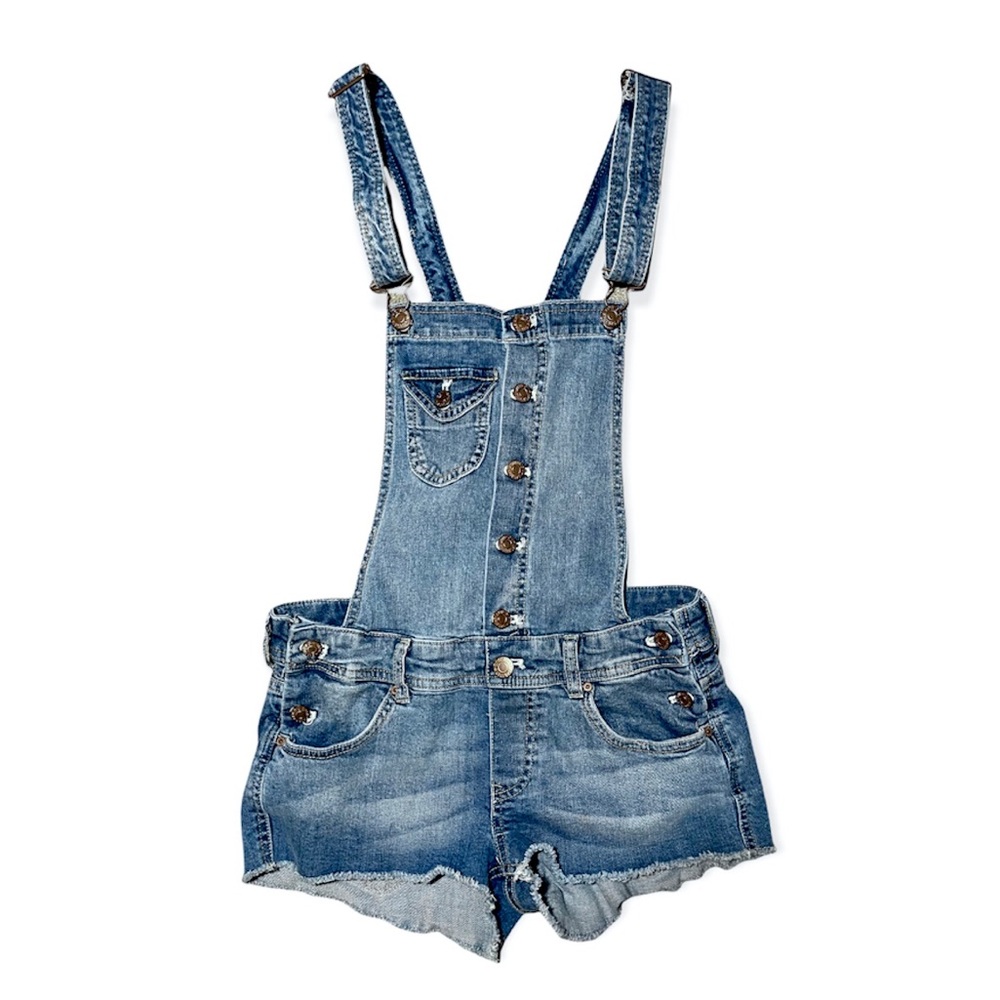 Divided by H&M Jean bib overall shorts size 6